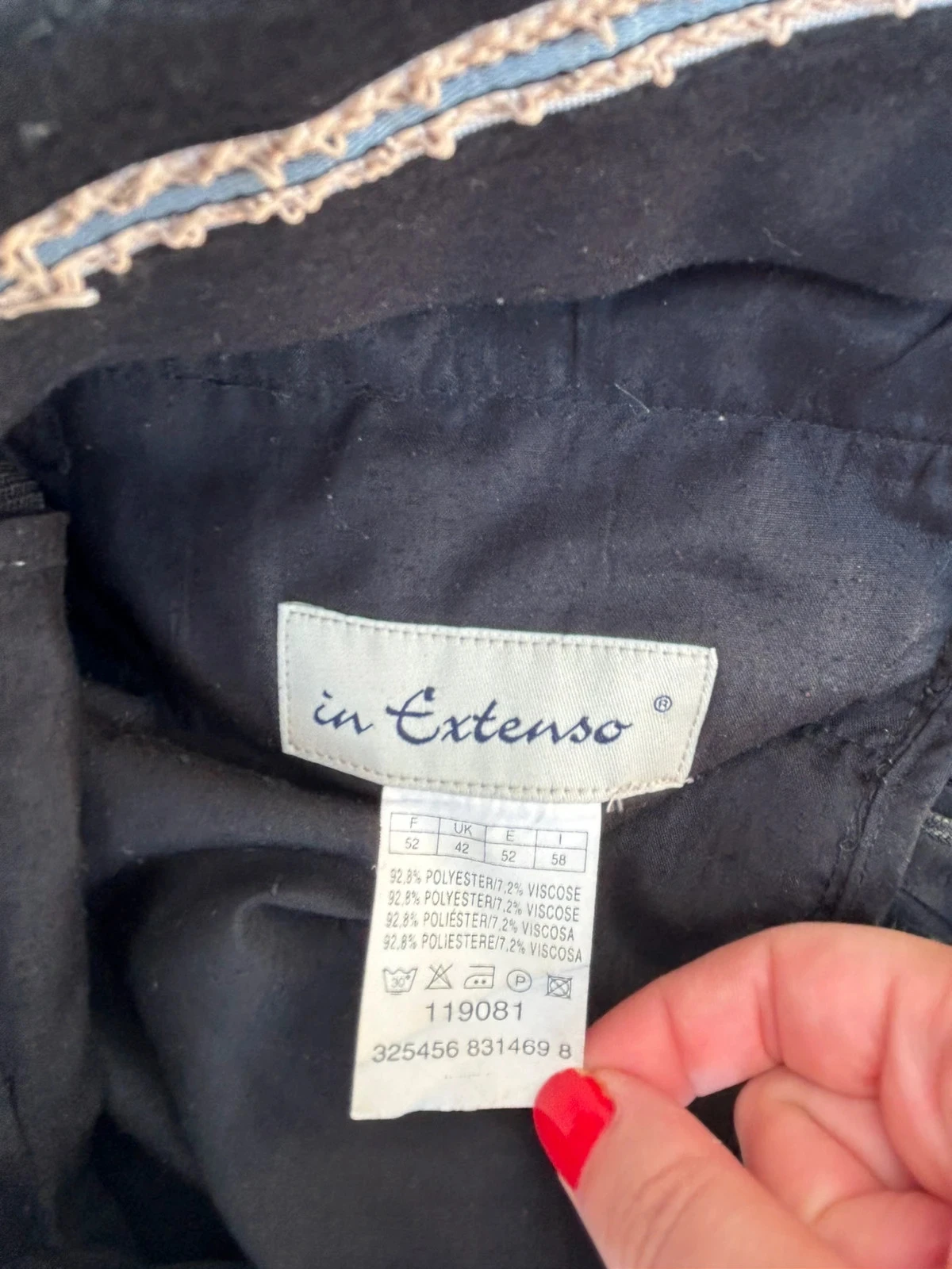 Calça de fato 52/6XL in extenso homem cinza bom estado – photo 3